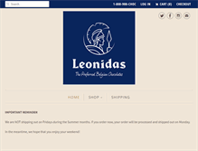 Tablet Screenshot of leonidas-chocolate.com